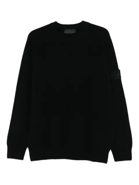 Stone Island long-sleeves logo-patch sweater