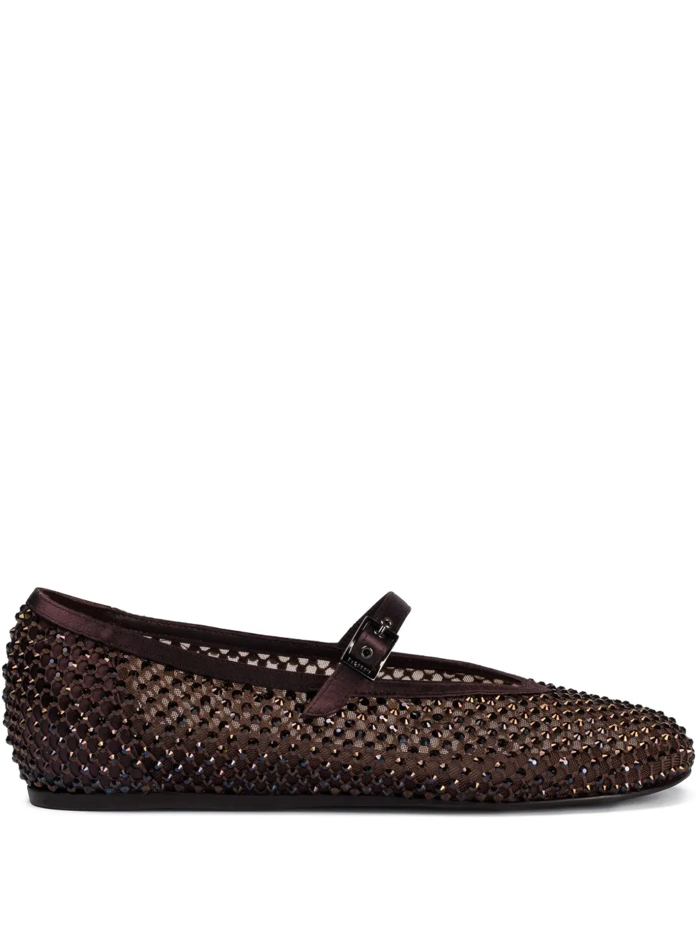 Le Silla Gilda verfraaide mesh pumps Bruin