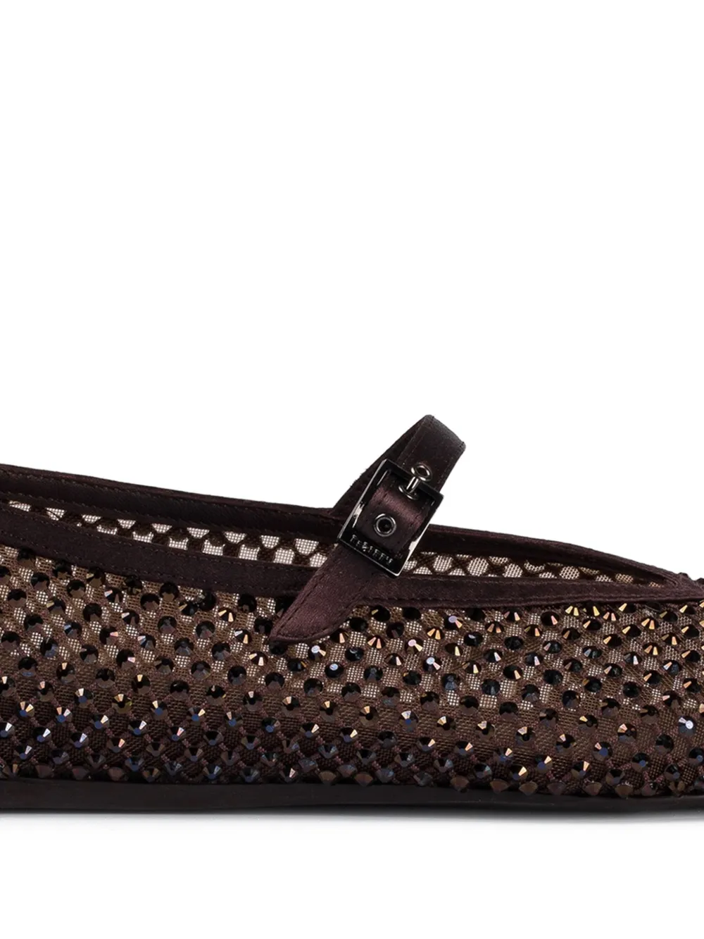 Le Silla Gilda verfraaide mesh pumps Bruin