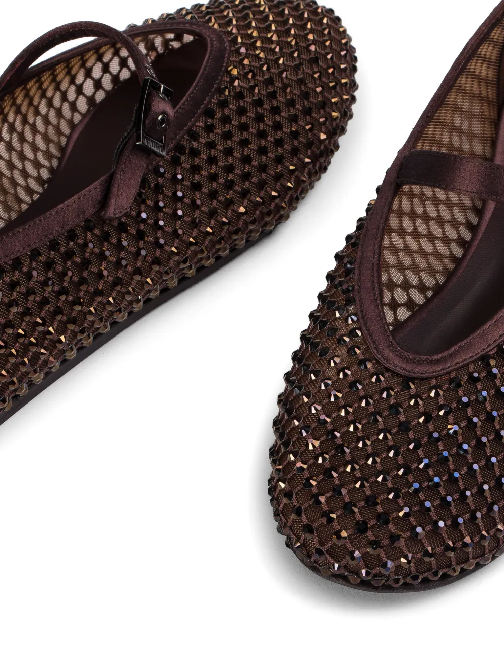 Le Silla Gilda verfraaide mesh pumps Bruin