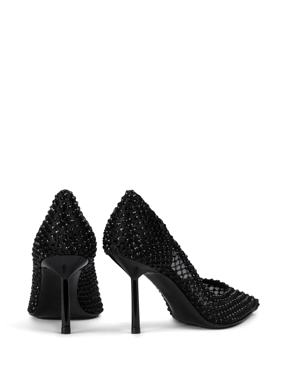 Le Silla 80 mm Gilda pumps verfraaid met kristallen Zwart