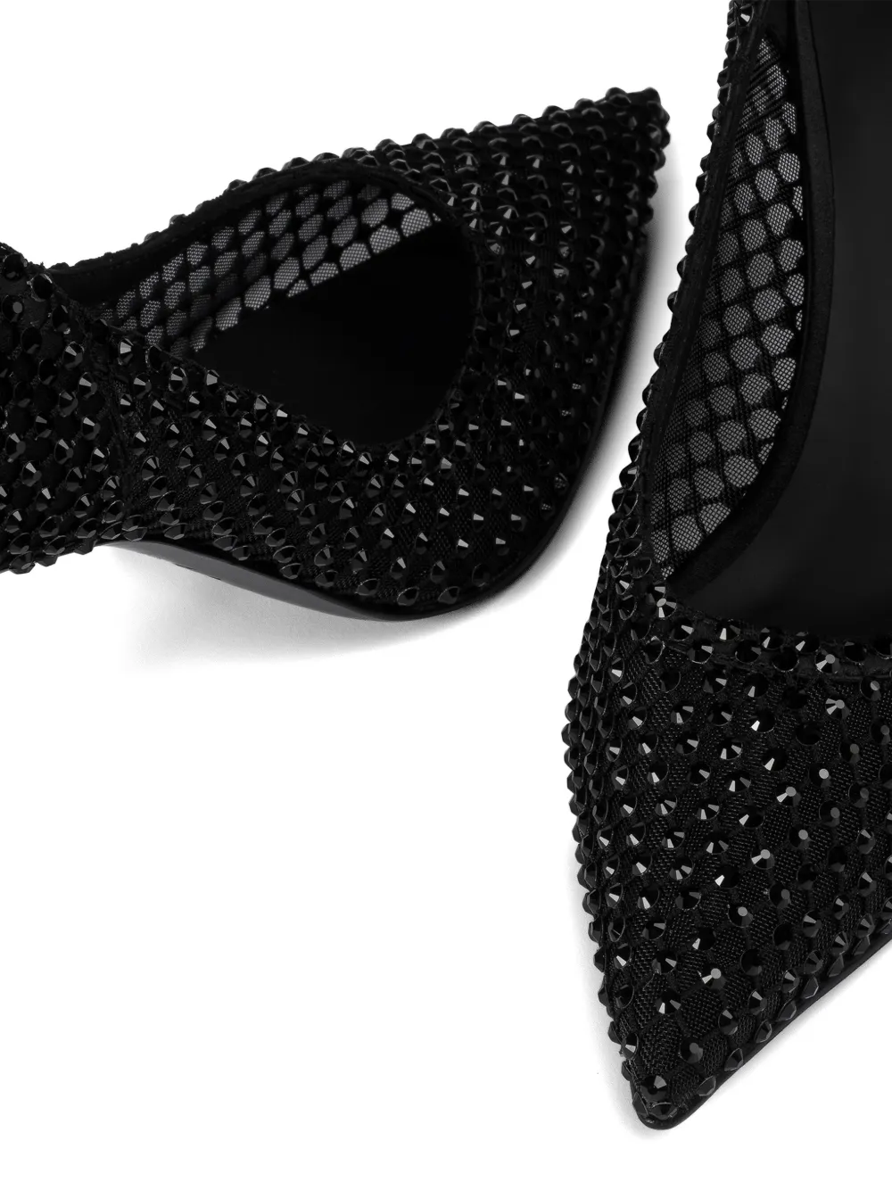 Le Silla 80 mm Gilda pumps verfraaid met kristallen Zwart