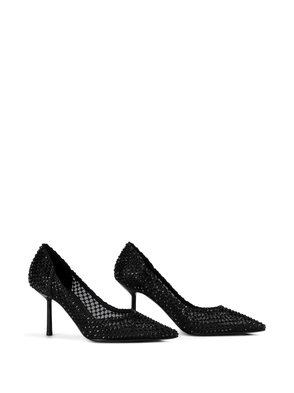 Le Silla 80 mm Gilda pumps verfraaid met kristallen Zwart
