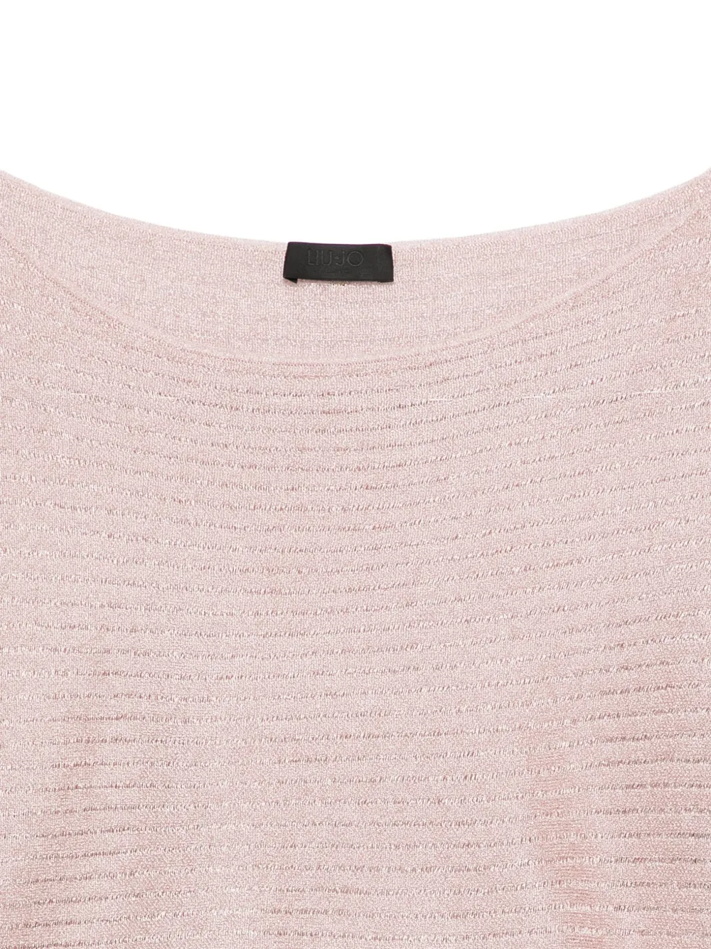 Liu •jo Ribbed-knit Top In Pink