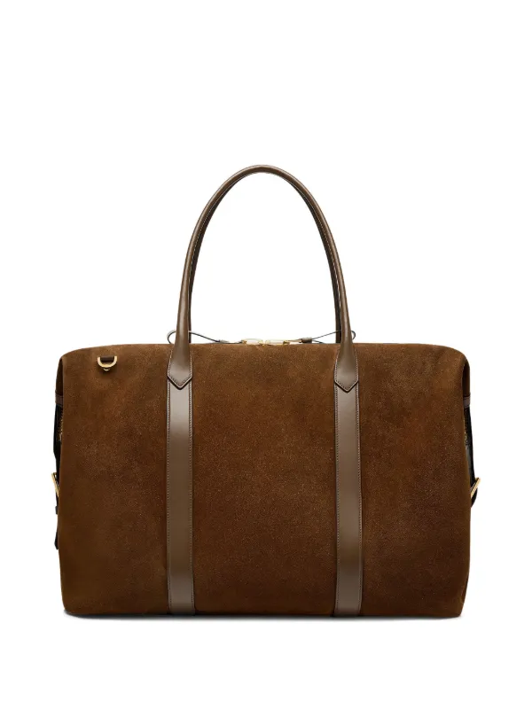 TOM FORD スエード ボストンバッグ | ブラウン | FARFETCH JP