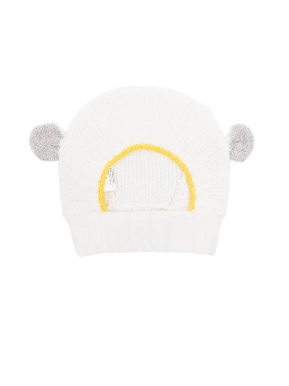 Gensami kids Muts met contrasterende afwerking en oordetail Beige
