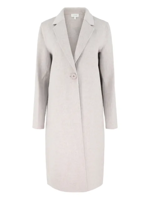 Kinross Cashmere notched-lapels single-button coat