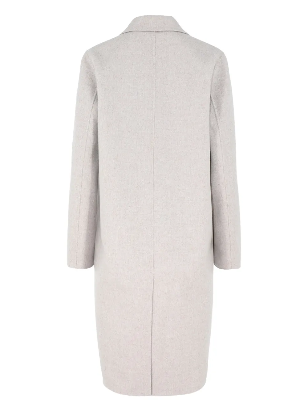 Kinross Cashmere Notched-lapels Single-button Coat In Gray