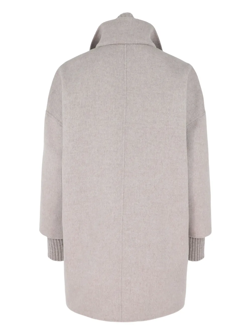 Kinross Cashmere knit-insert zip coat | Single Breasted Coats | Image 2