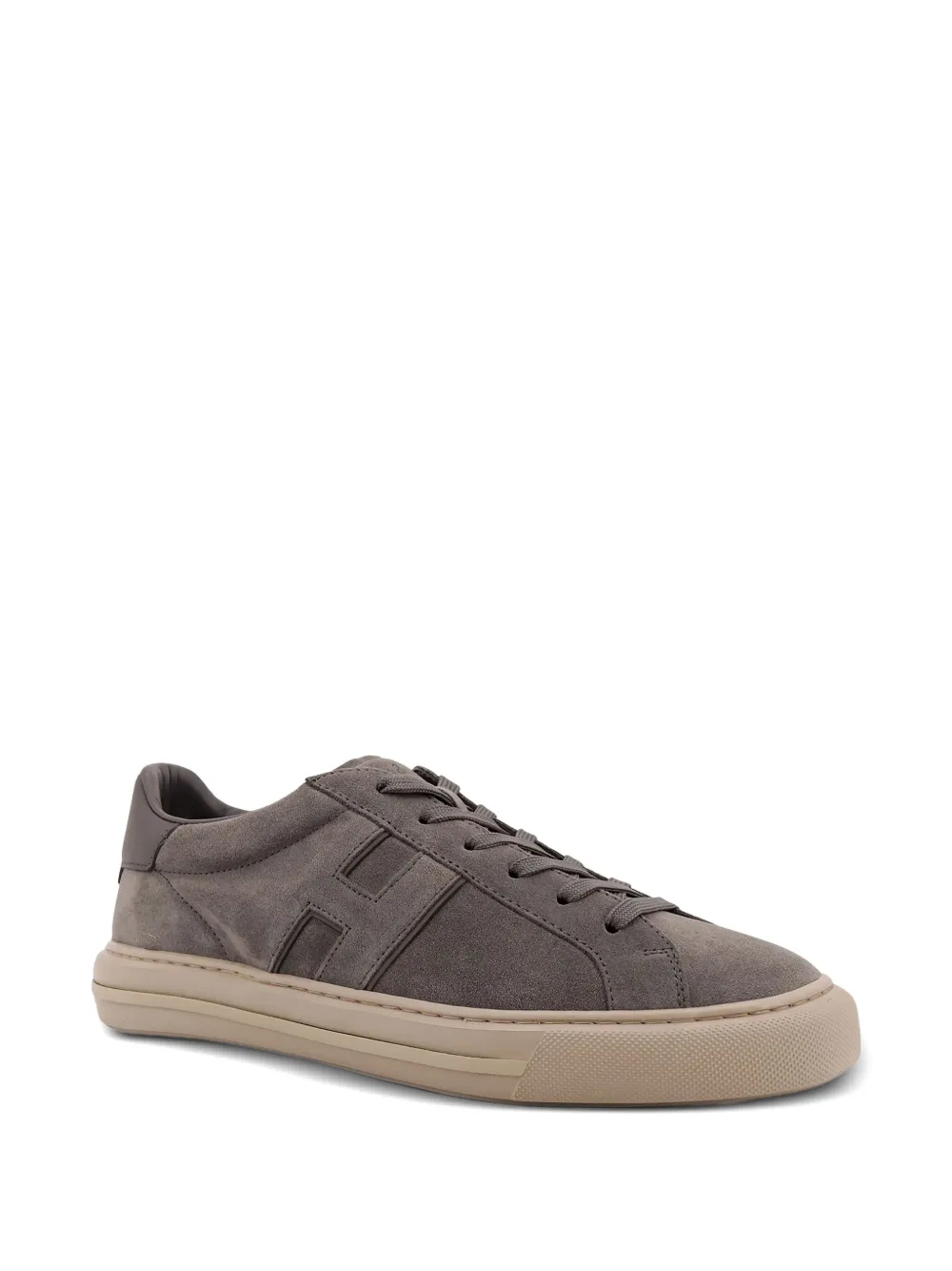 Hogan H691 suede lace-up sneakers Grey