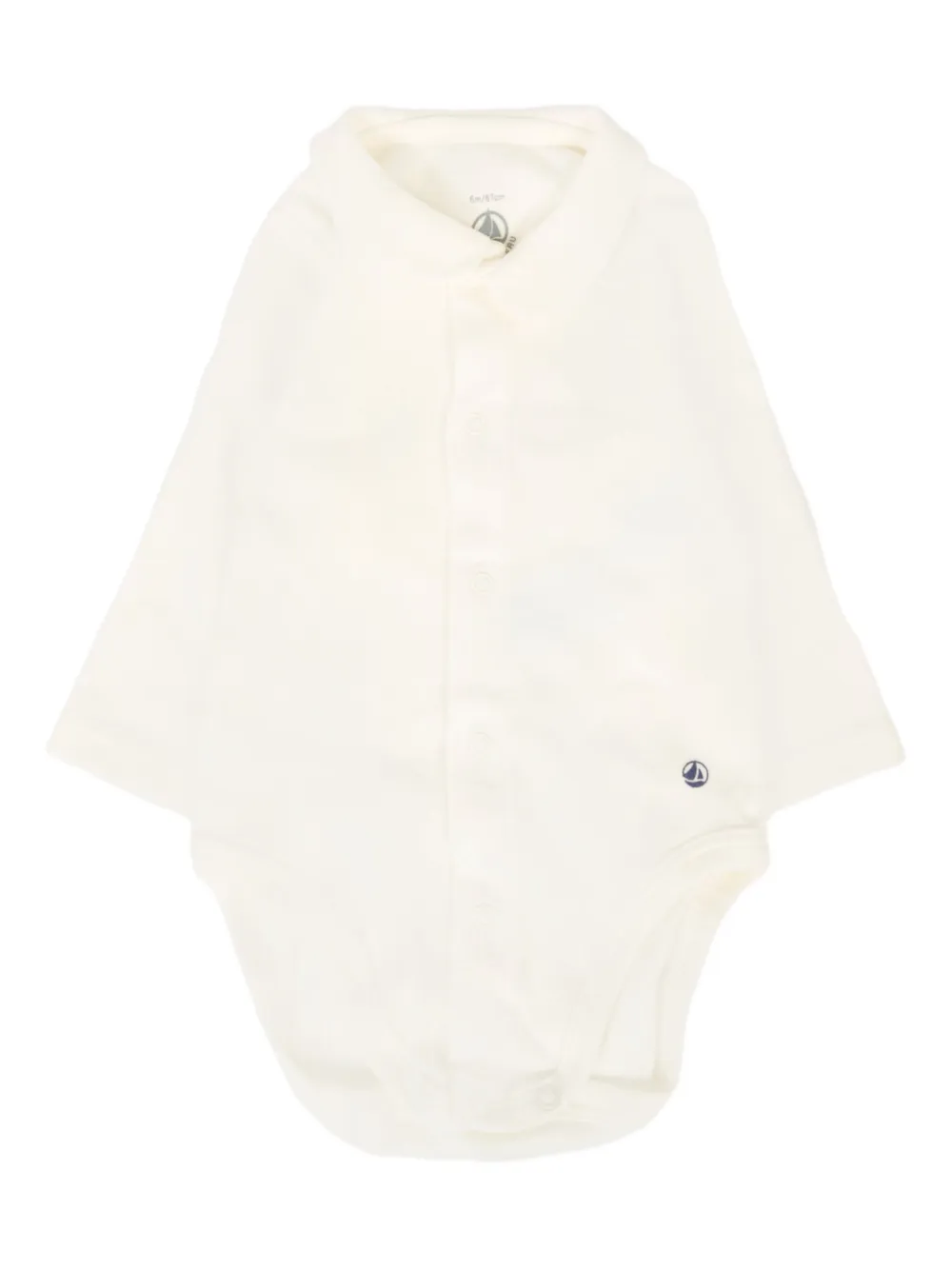 Petit Bateau Gewatteerde romperset met beerprint Beige