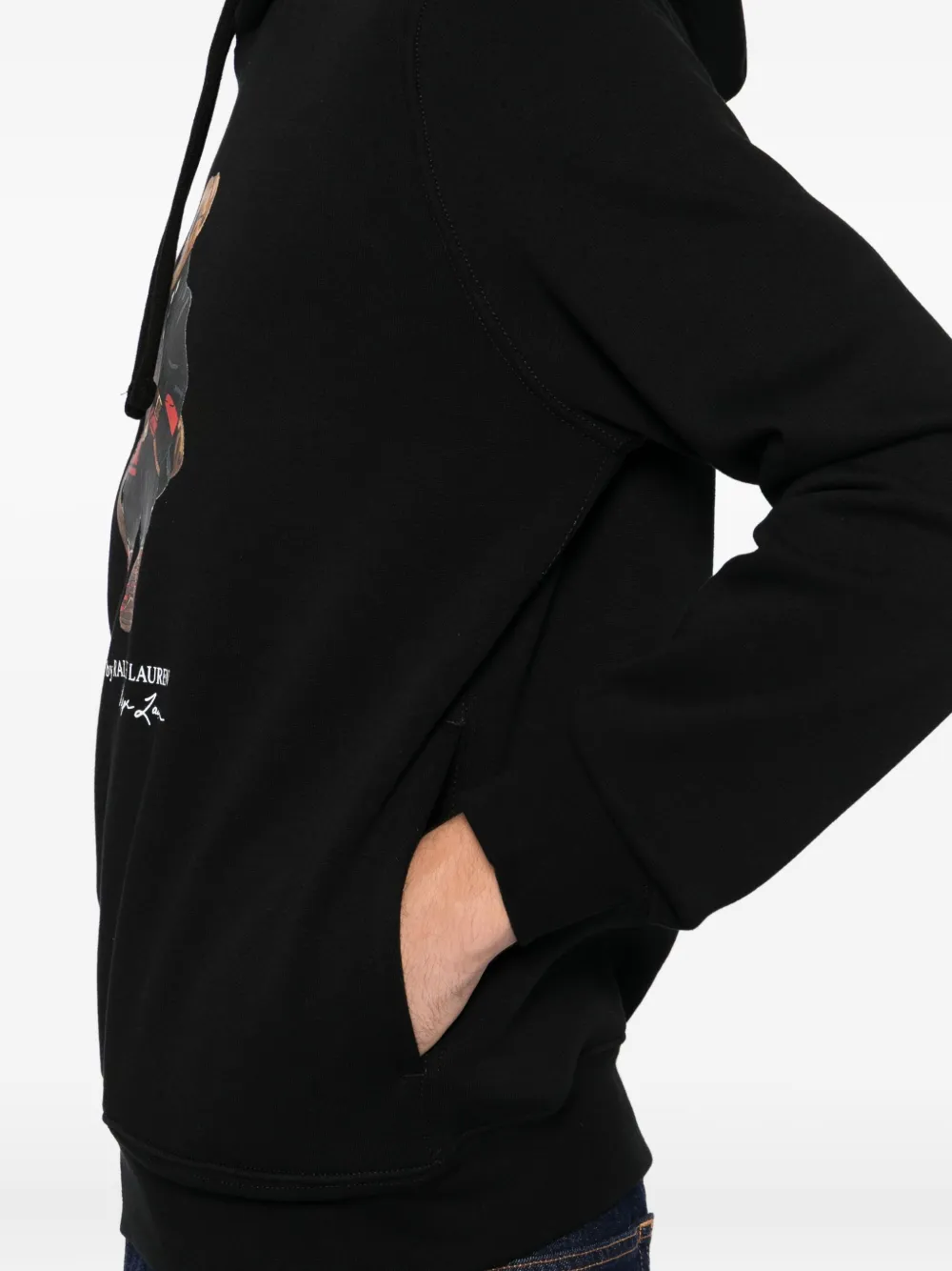 Polo Ralph Lauren Hoodie met print Zwart