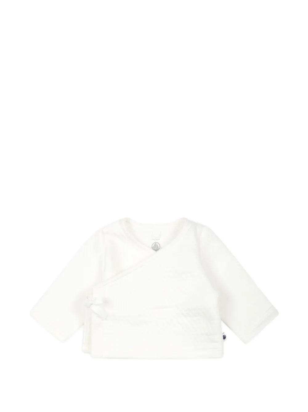Petit Bateau Luiertas met gestreept patroon (set van 12) Zwart