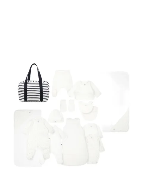 Petit Bateau stripe-pattern changing bag (set of 12)