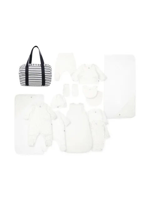 Petit Bateau stripe-pattern changing bag (set of 12)