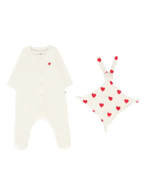 Petit Bateau heart-pajamas comforter set