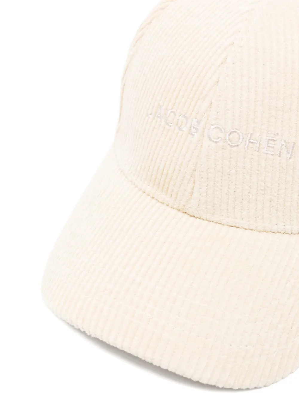 Jacob Cohën Ribfluwelen honkbalpet Beige