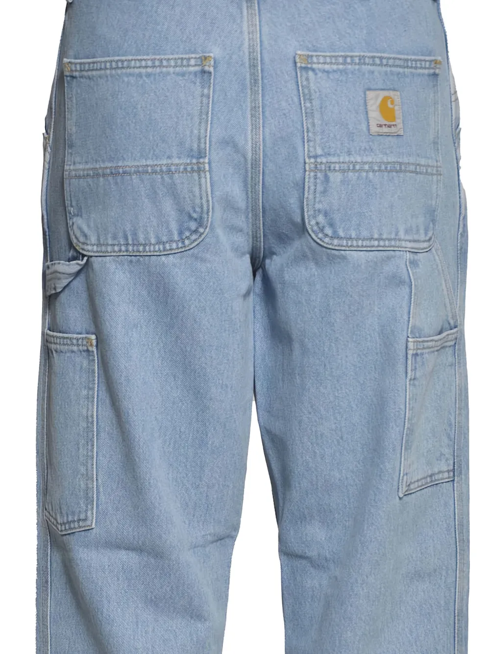 Carhartt WIP logo-patch cargo-pocket jeans Blauw