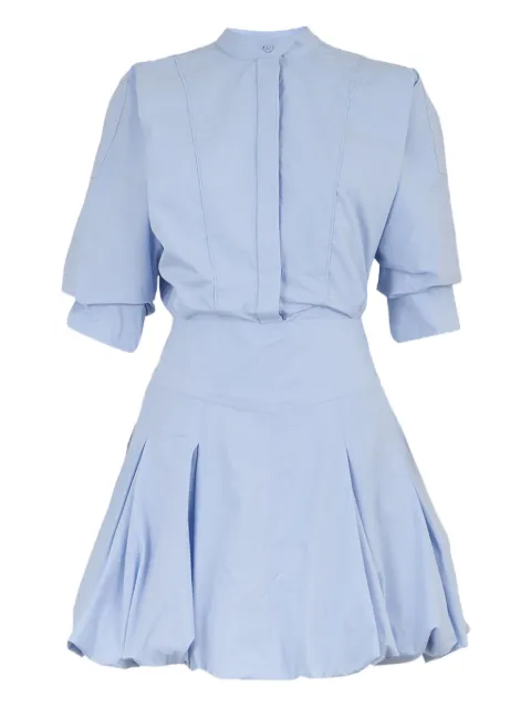 Simkhai Effie puffball-hem shirt dress