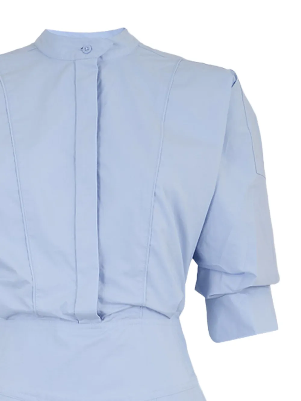 Simkhai Effie blousejurk met pofmouwen Blauw