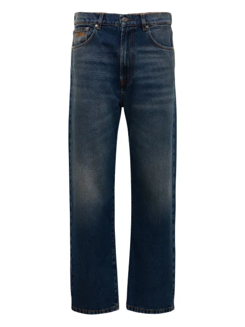 MSGM logo-patch jeans