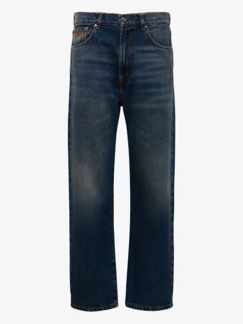 MSGM logo-patch jeans