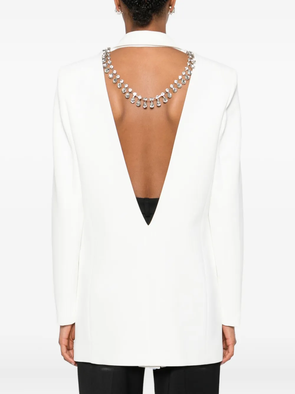 NISSA Blazer met dubbele rij knopen Wit