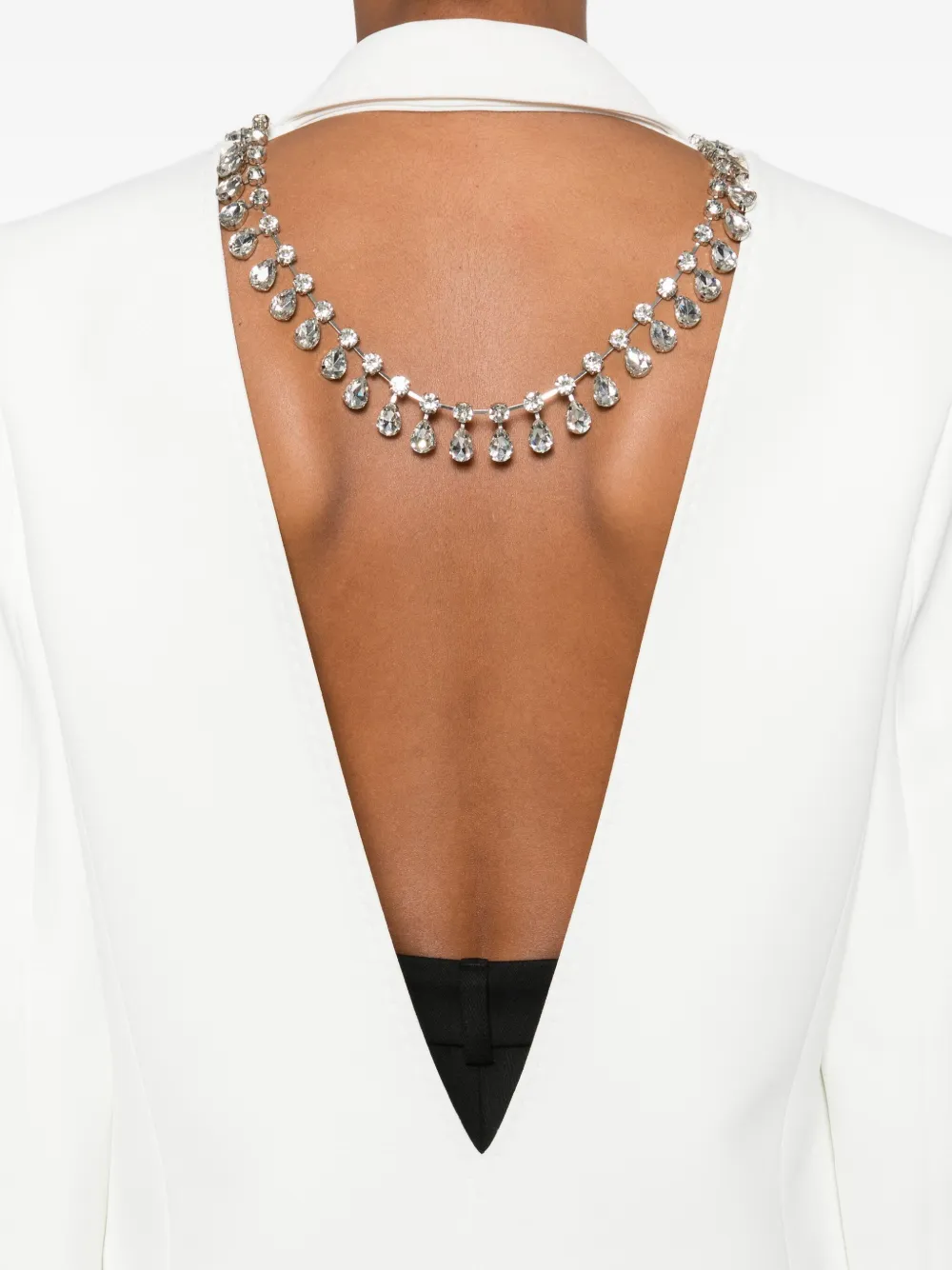 NISSA Blazer met dubbele rij knopen Wit