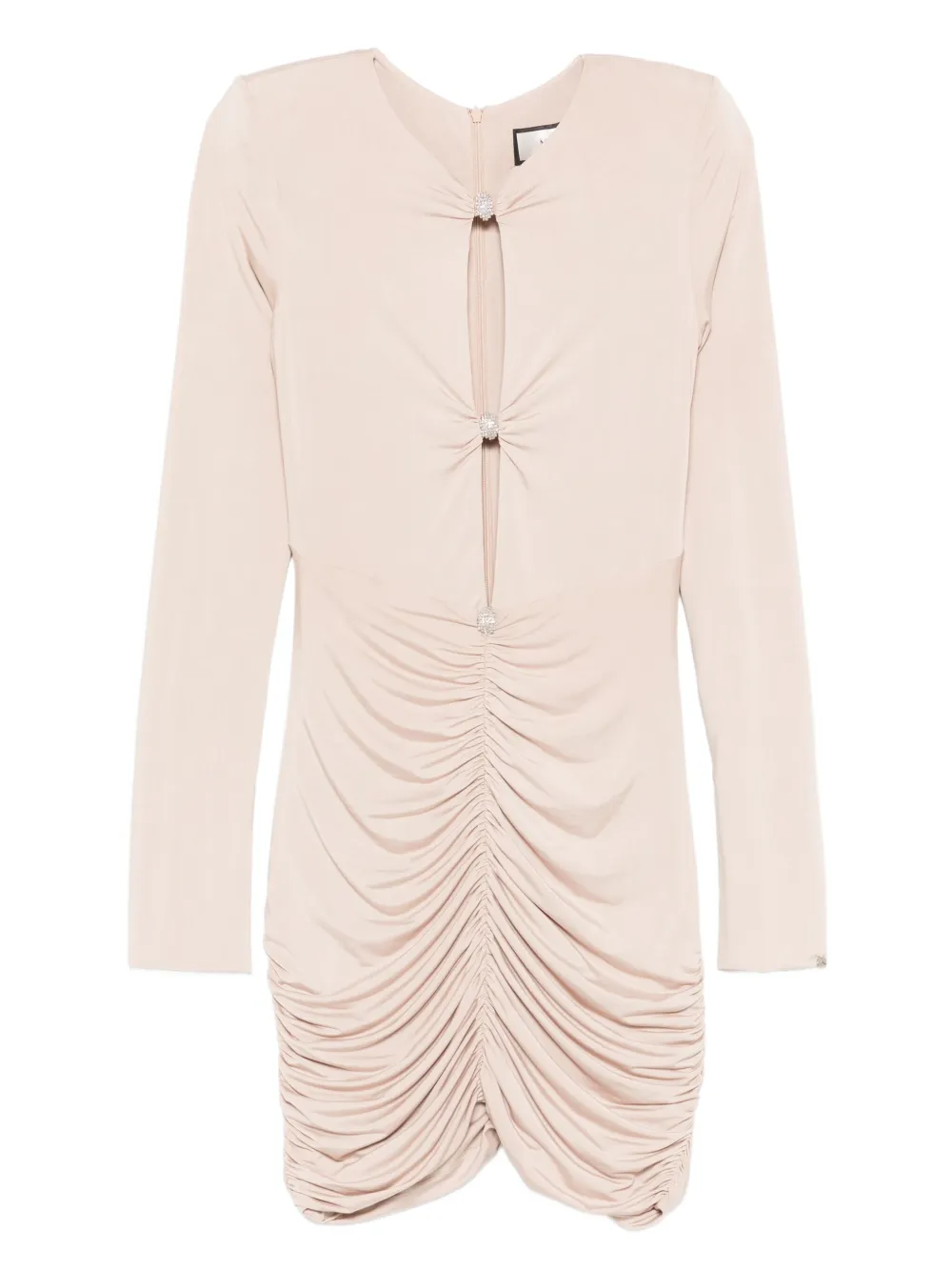 NISSA crystal-embellished mini dress | Neutrals | Image 1