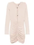 NISSA crystal-embellished mini dress - Neutrals