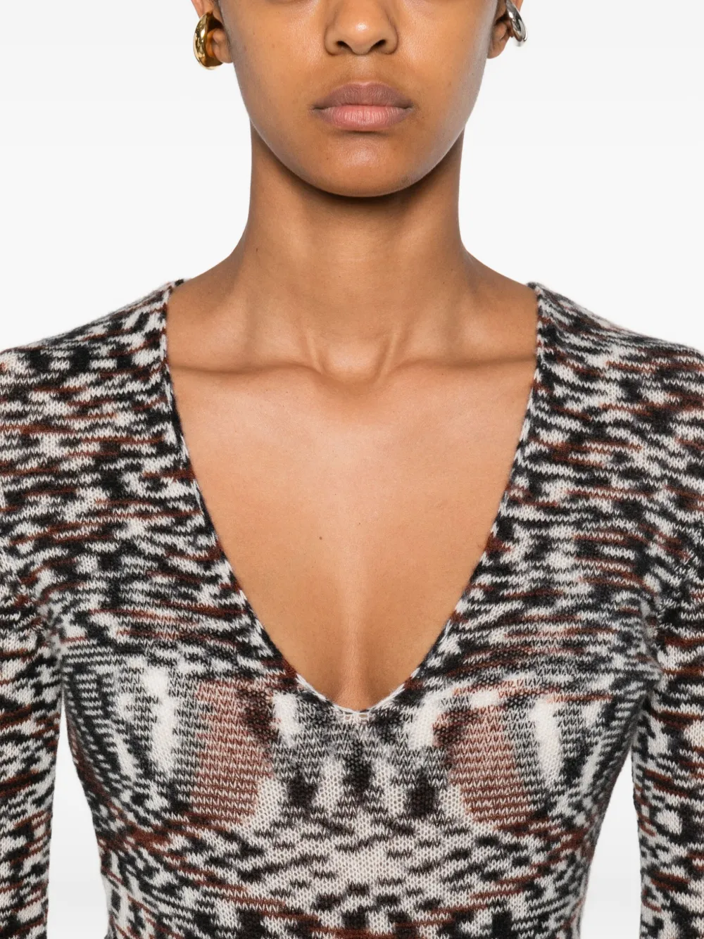 Missoni Trui met vlammenpatroon Zwart