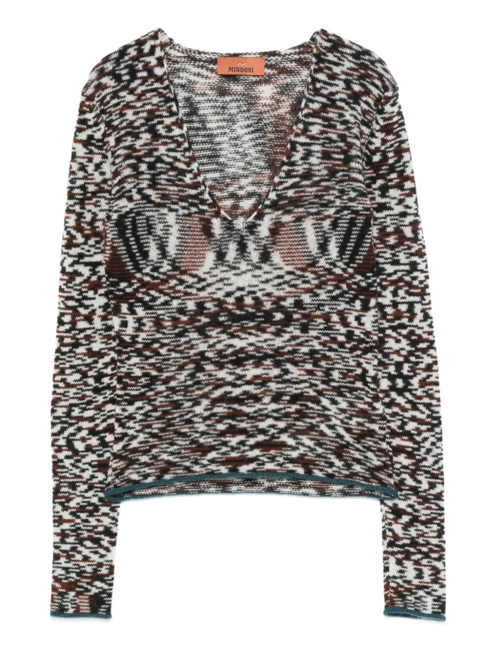 Missoni Trui met vlammenpatroon Zwart