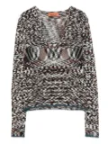 Missoni flame-pattern jumper - Black