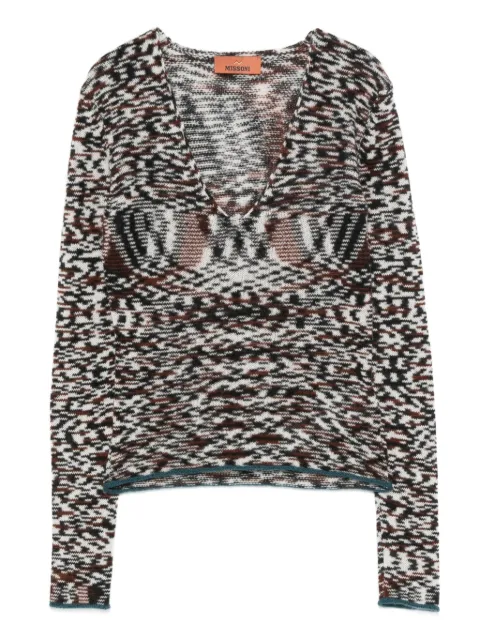 Missoni flame-pattern jumper