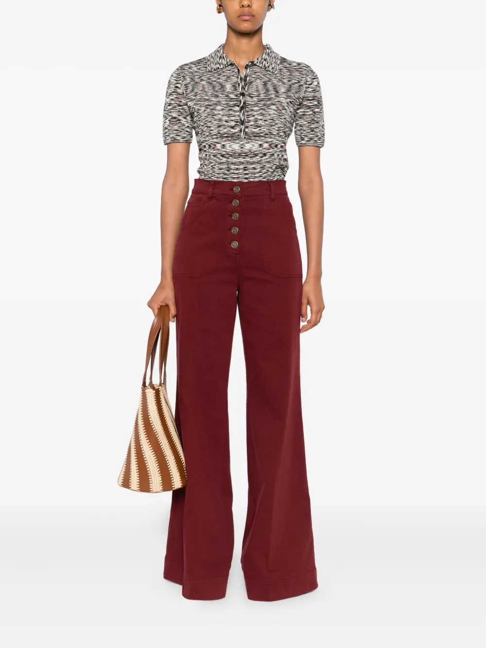 Missoni Poloshirt met patroon Zwart