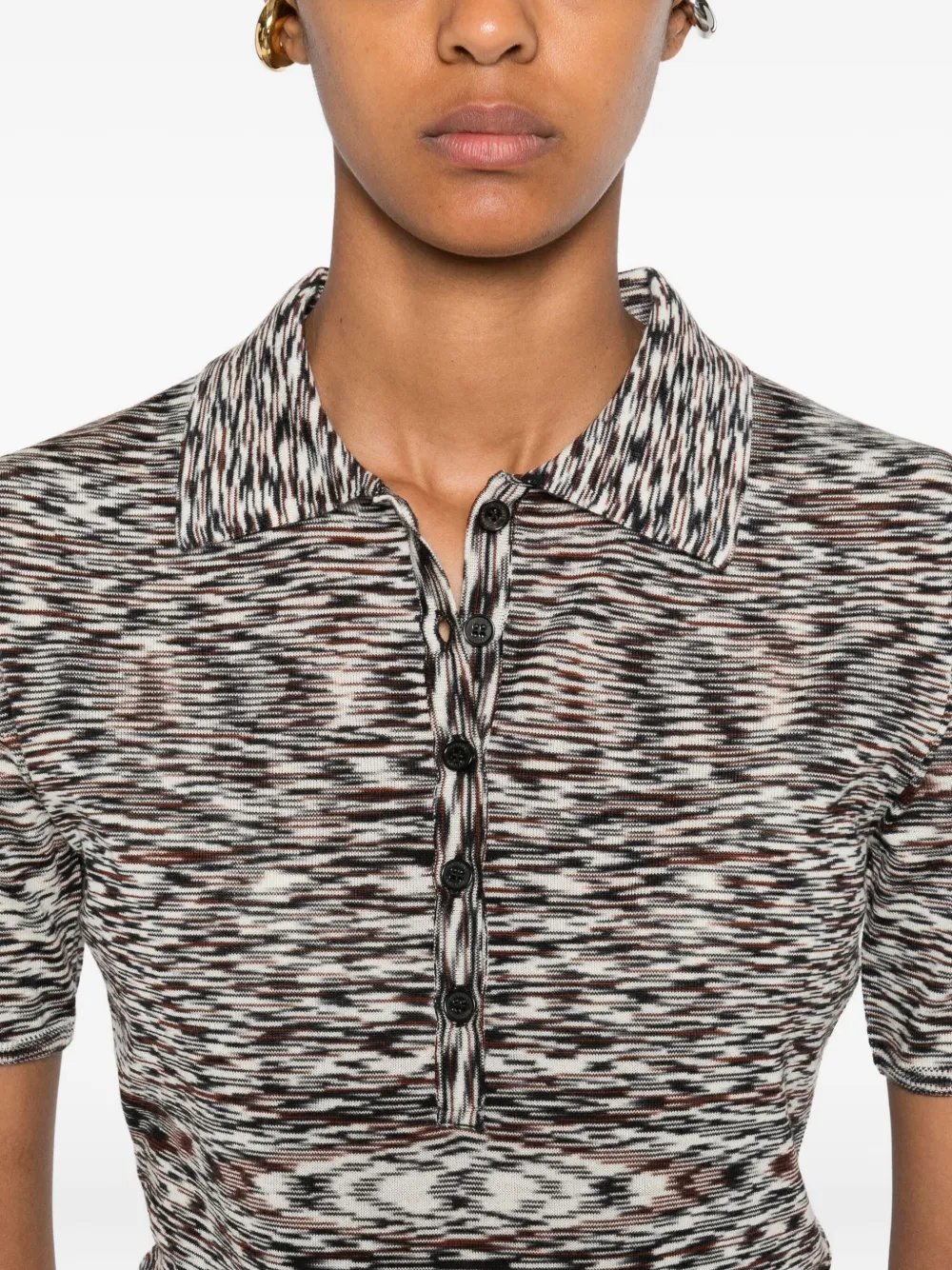 Missoni Poloshirt met patroon Zwart