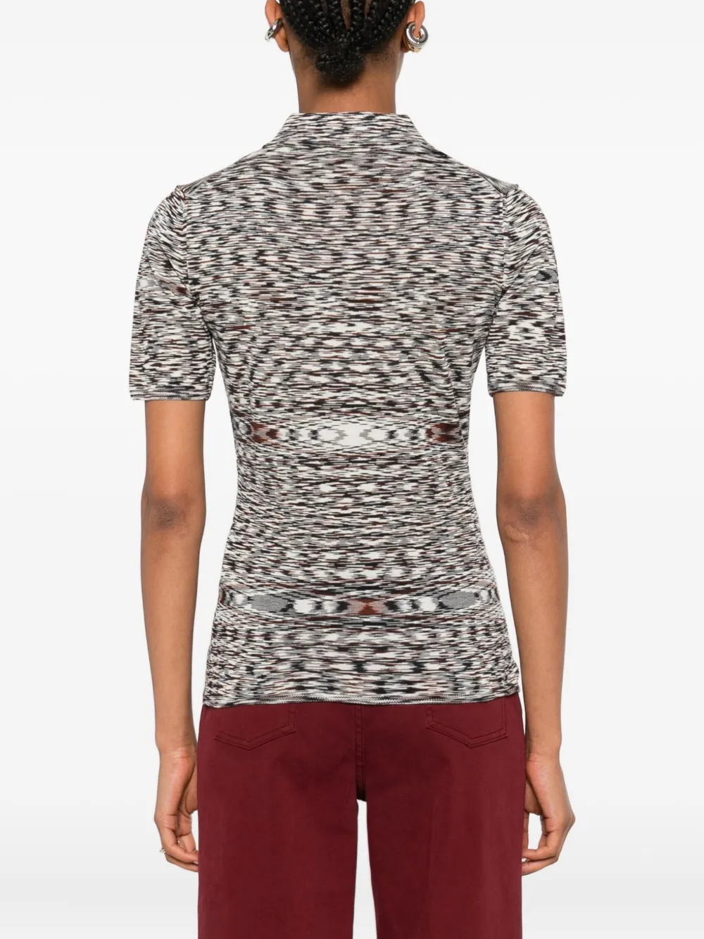 Missoni Poloshirt met patroon Zwart