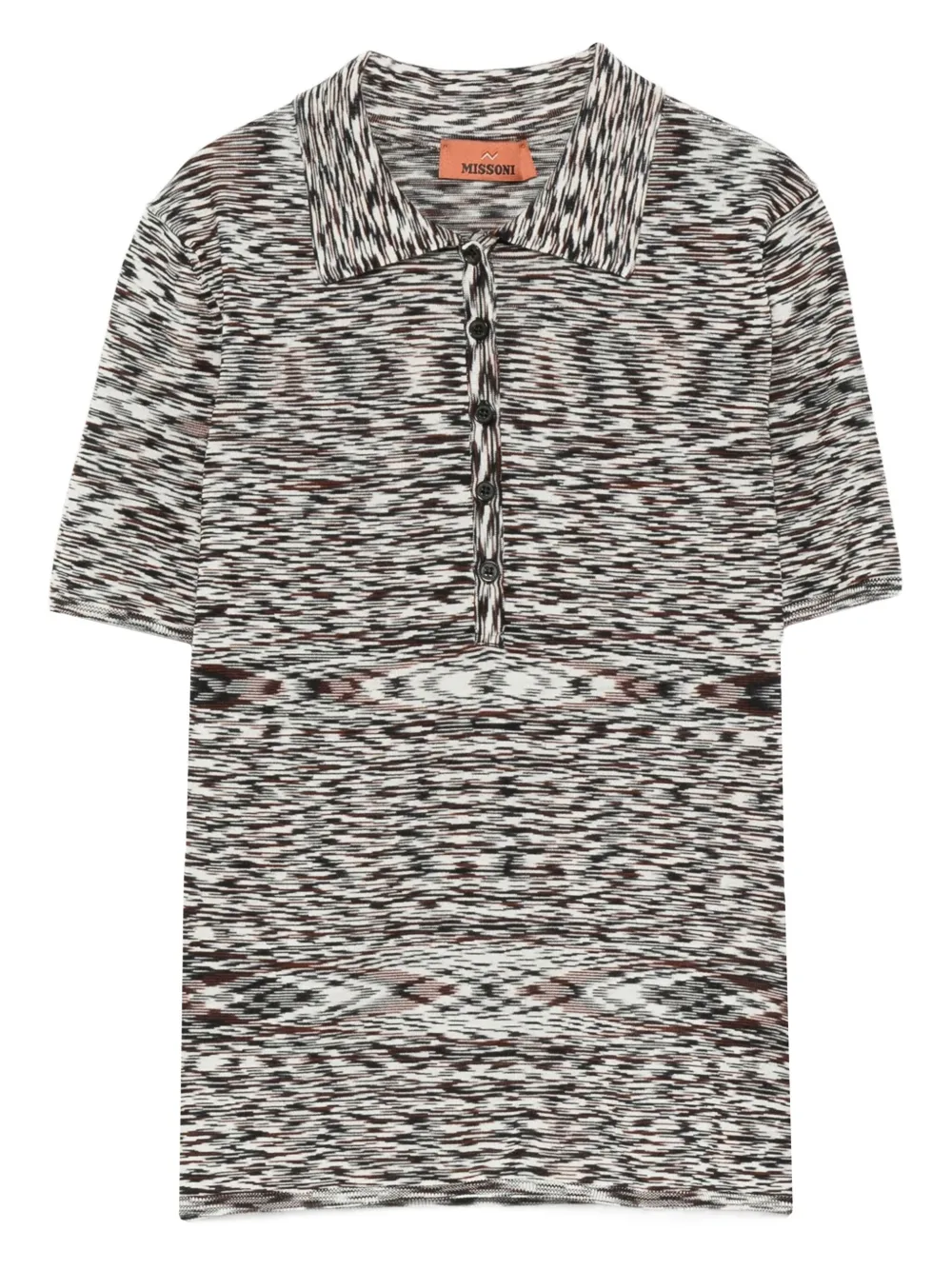 Missoni Poloshirt met patroon Zwart