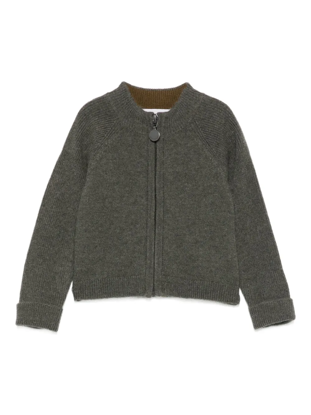 Bonpoint Geribbeld vest Groen