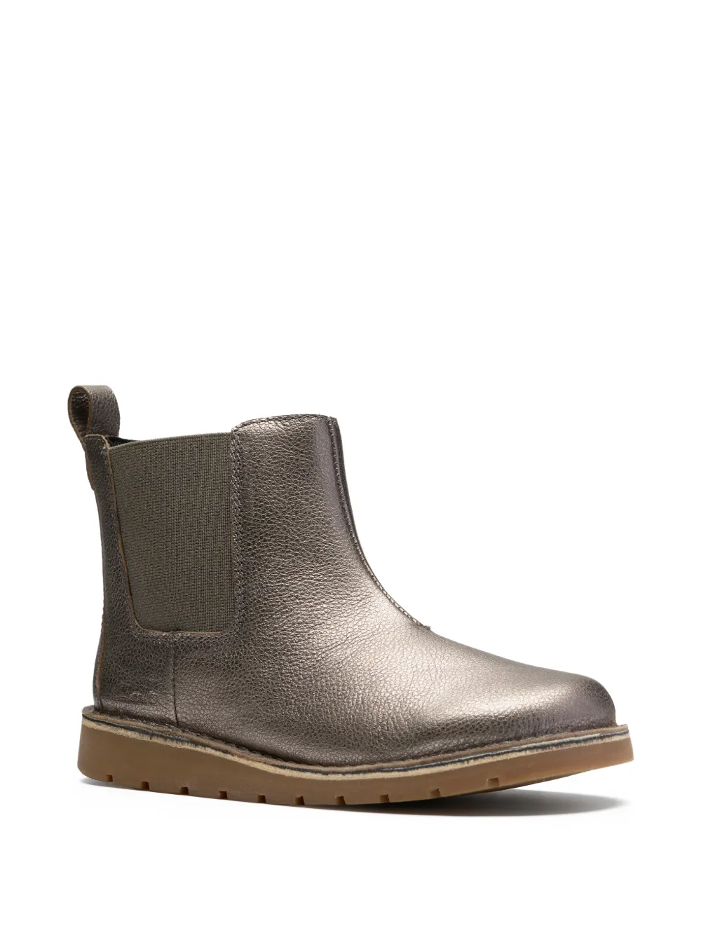 Clarks Kids Enkellaarzen met elastische vlakken Grijs