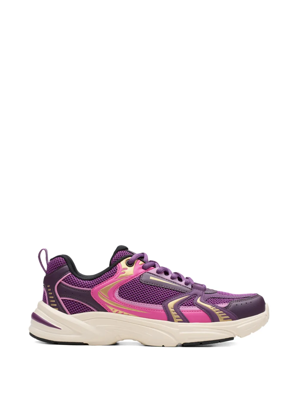 Clarks Kids Crafton Move lace-up sneakers Paars