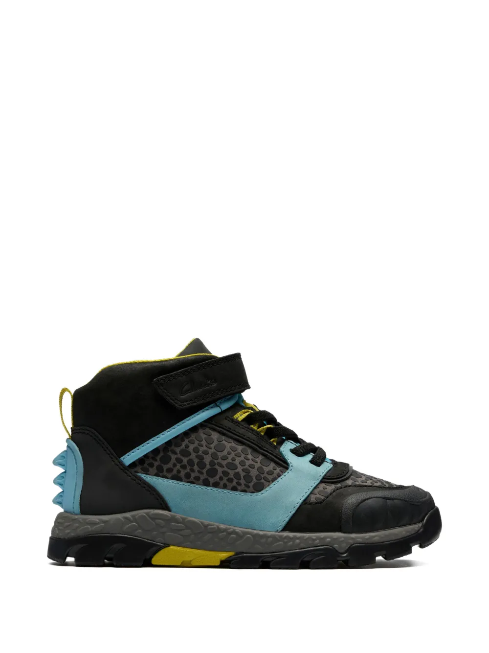 Clarks Kids printed strap high-top sneakers Grijs