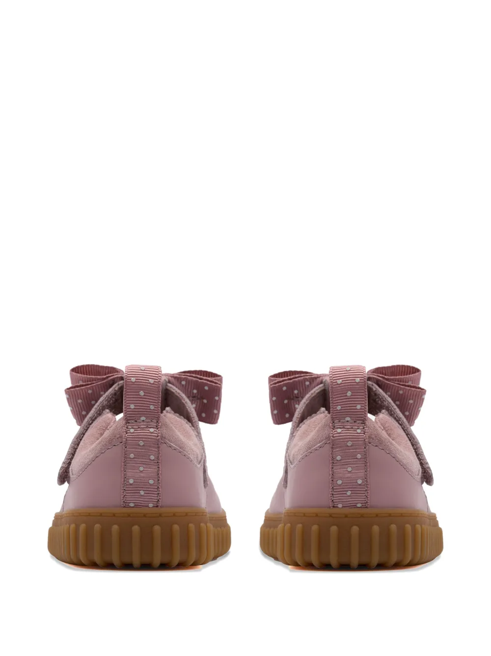 Clarks Kids Cove Bow ballerina's met klittenband Roze