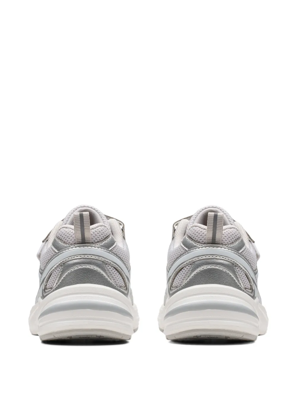 Clarks Kids Crafton Move sneakers met klittenband Zilver
