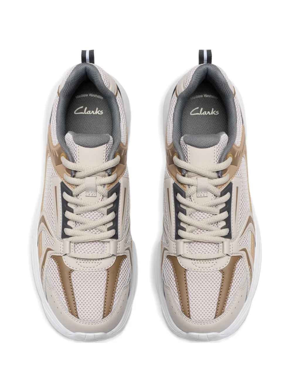 Clarks Kids Crafton Move lace-up sneakers Beige