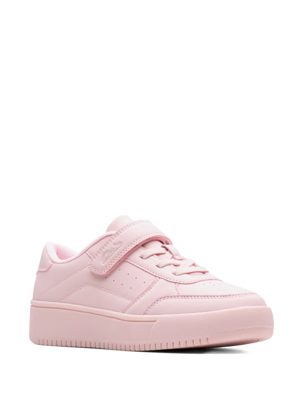 Clarks Kids Barley Step touch-strap sneakers Roze