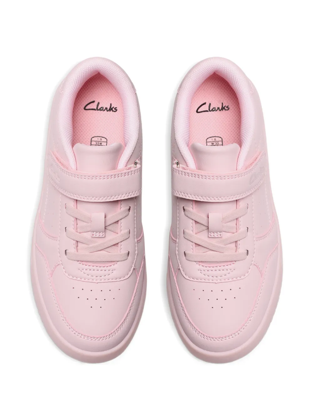 Clarks Kids Barley Step touch-strap sneakers Roze