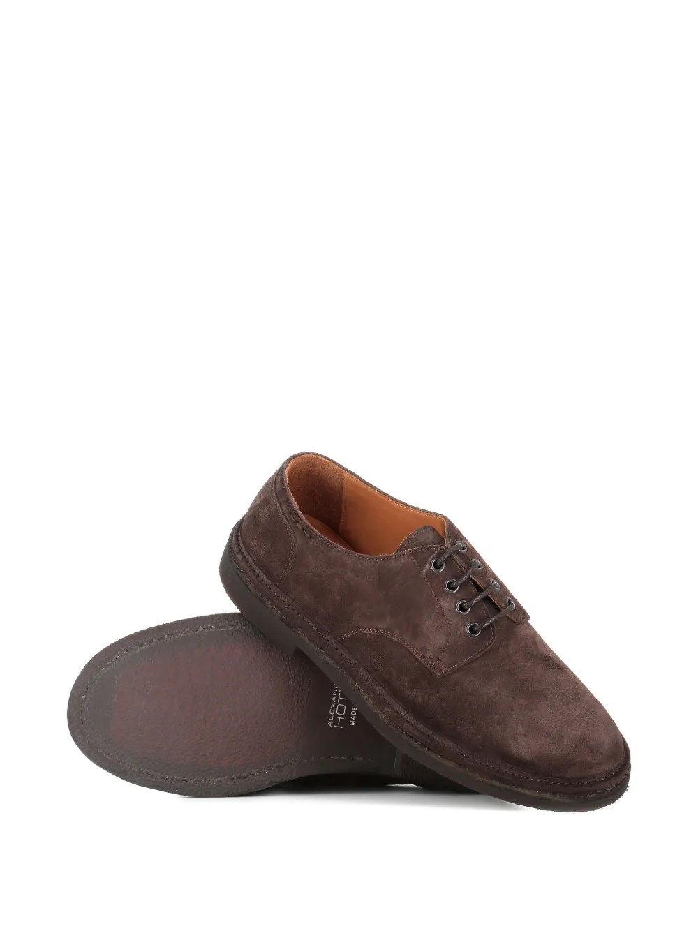 Alexander Hotto Suède derby schoenen Bruin