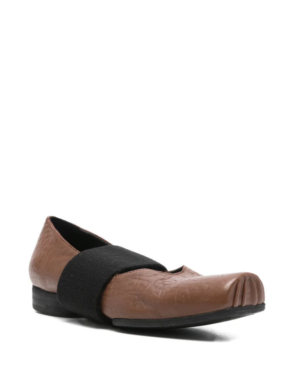 Uma Wang strap-detail ballet flats - Bruin