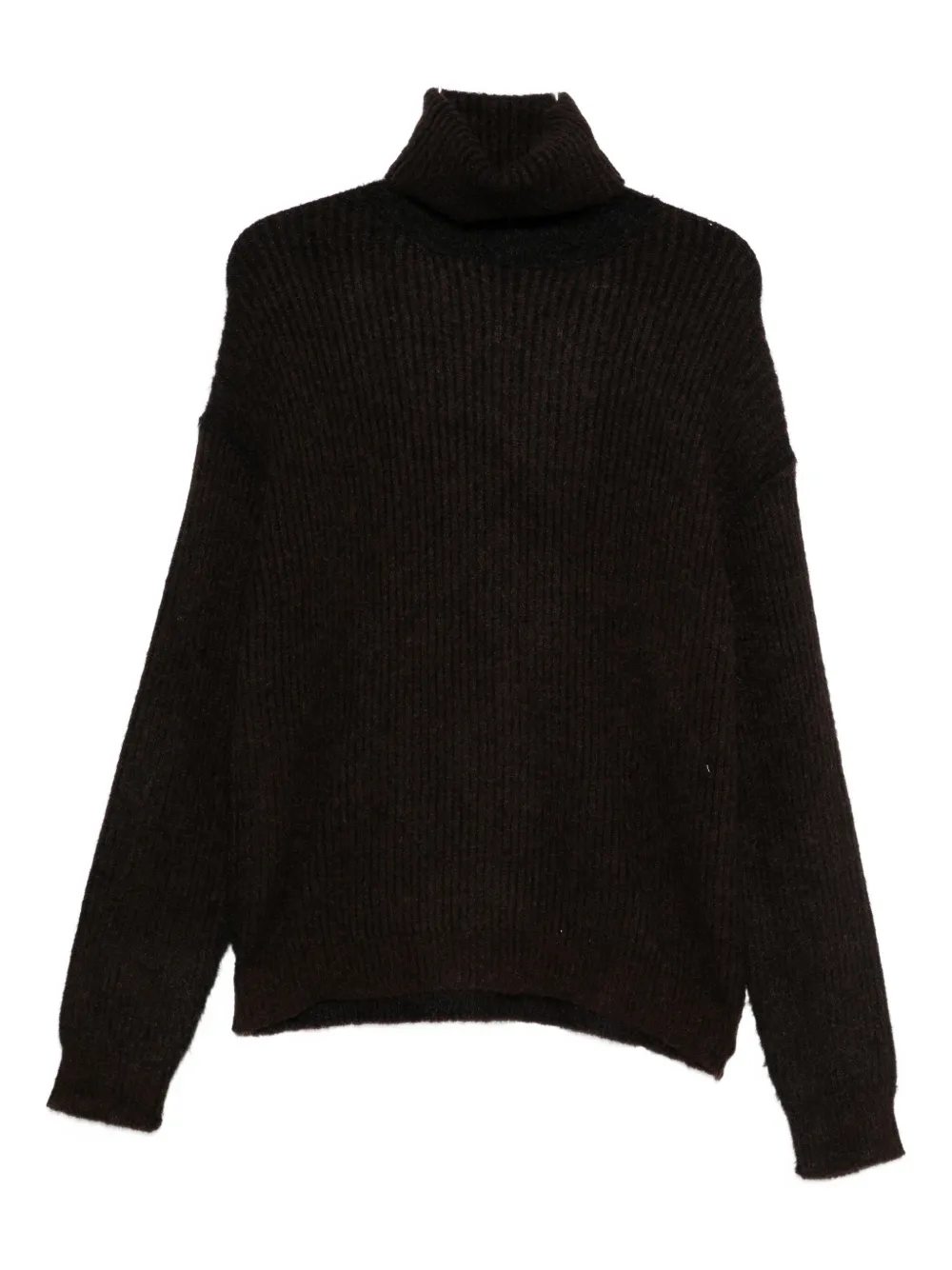 Uma Wang Ribbed Turtleneck Sweater In Black